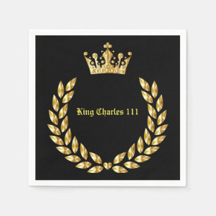 Serviette En Papier Roi Charles 111 Couronne royale