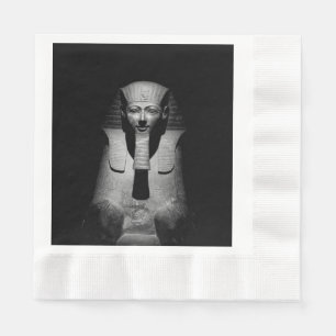 Serviette En Papier Roi pharaon noir et blanc