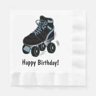 Serviette En Papier Roller Skate Joyeux Anniversaire