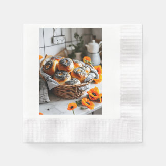 Serviette En Papier "Rolls de graines de pavot délicieusement parfumée