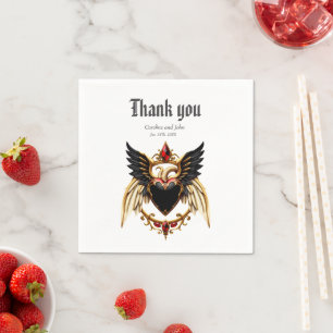 Serviette En Papier Romance gothique, dans les ombres de l'amour