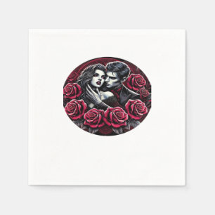 Serviette En Papier Romance gothique vampirique – Jusqu'à ce que la mo