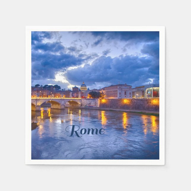 Serviette En Papier Rome Italie Belle (Devant)