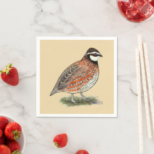 Serviette En Papier Rooster Bobwhite Quail