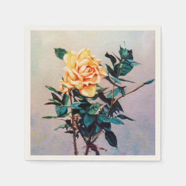 Serviette En Papier Rosa/Rose (Devant)