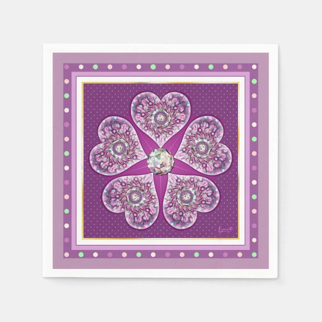 Serviette En Papier Rosace bleu ou rouge pour bébé&enfant (Devant)