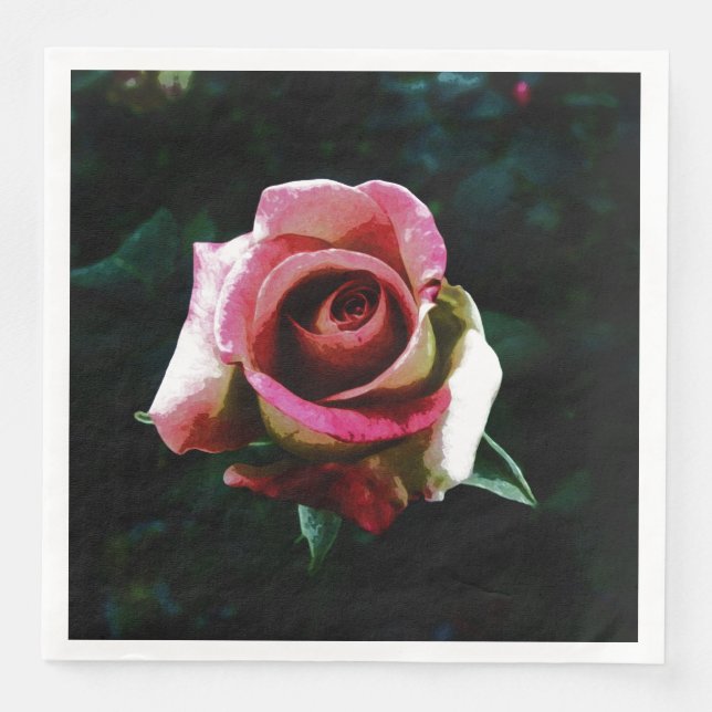 Serviette En Papier rose (Devant)