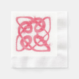 Serviette En Papier ROSE CELTIC KNOT en papier à cocktails serviettes