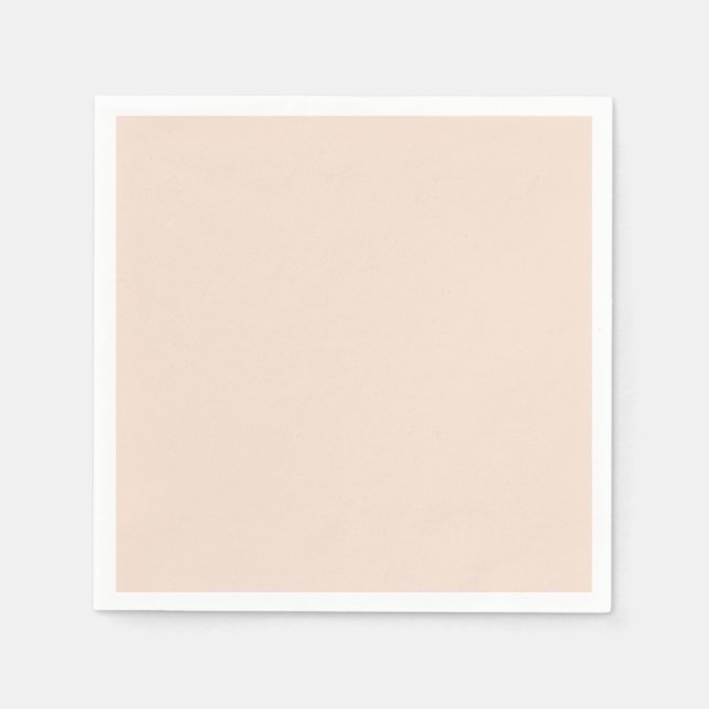 Serviette En Papier Rose champagne Uni Couleur (Devant)
