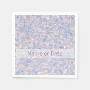 Serviette En Papier Rose clair et bleu