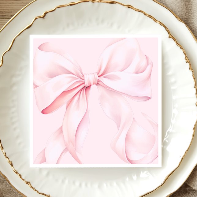 Serviette en papier rose coquette (Créateur téléchargé)