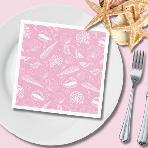 Serviette En Papier Rose coquillage
