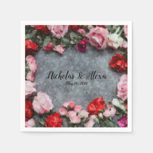 Serviette En Papier Rose Cracklin