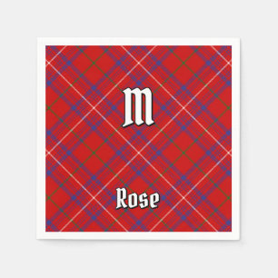 Serviette En Papier Rose de clan Tartan