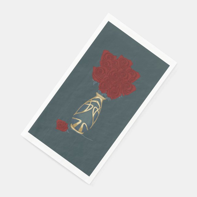 Serviette En Papier Rose de vacances (Coin)
