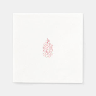 Serviette En Papier Rose foncé, Agany à chasse, Design décoratif