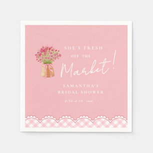Serviette En Papier Rose frais du marché arche Baby shower