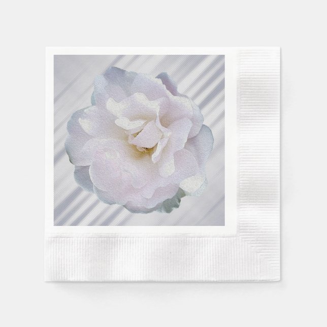 Serviette En Papier Rose grise rose (Devant)