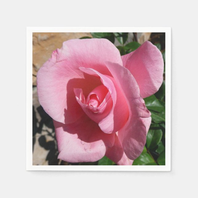 Serviette En Papier Rose III Jardin Floral (Devant)
