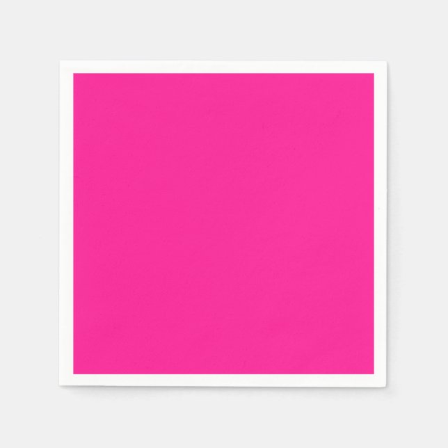 Serviette En Papier Rose plastique (Devant)