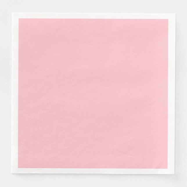Serviette en papier rose pour dîner (Devant)