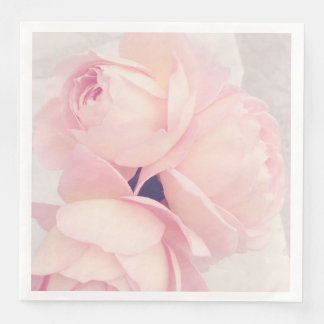 Serviette En Papier Rose rose pâle