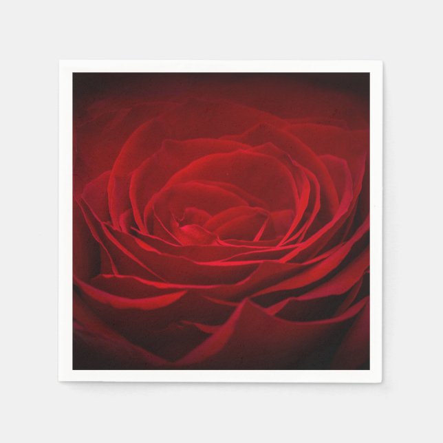 Serviette En Papier Rose rouge profonde (Devant)