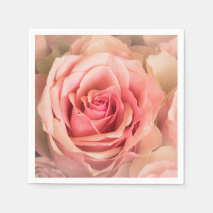 Serviette En Papier Rose souple