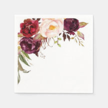 Rose victorien Jardin élégant papier Napkin