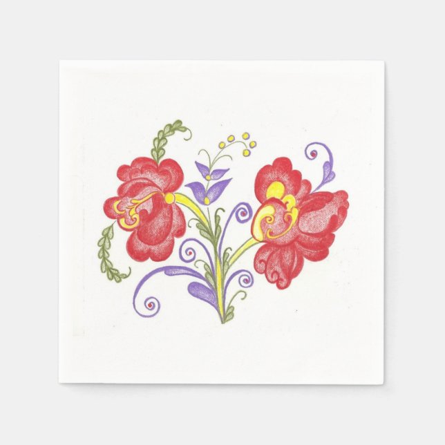Serviette En Papier Rosemal Napkins (Devant)