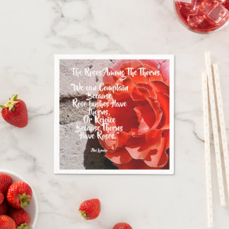 Serviette en papier Roses parmi les épines