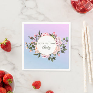 Serviette En Papier Roses roses roses