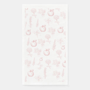 Serviette En Papier Rosh Hashana Toile rose Naples