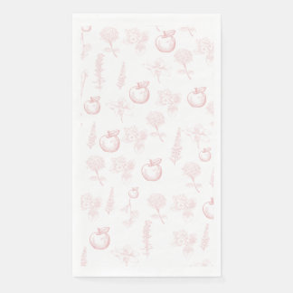 Serviette En Papier Rosh Hashana Toile rose Naples