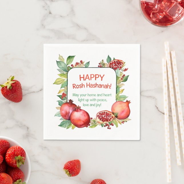 Serviette En Papier Rosh Hashanah (En situation)