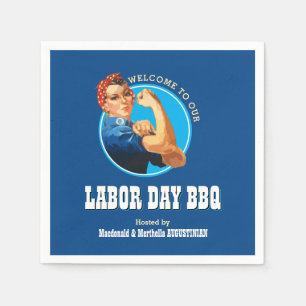 Serviette En Papier Rosie Riveter LABOR DAY BBQ