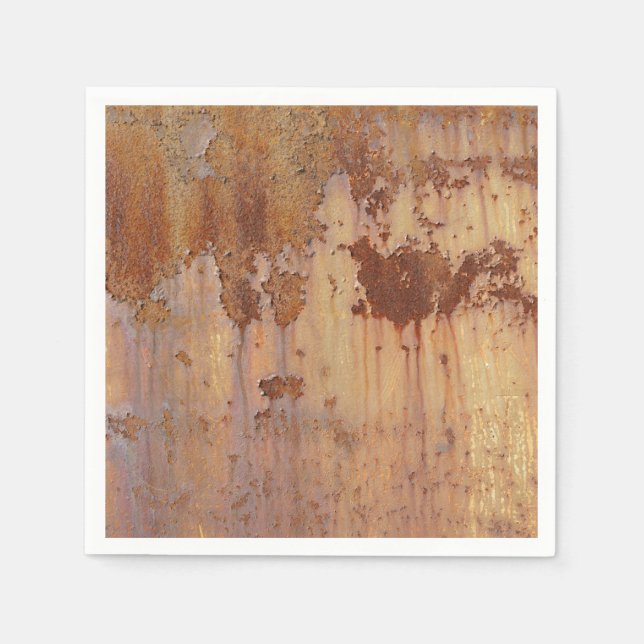 Serviette En Papier Rostiges Metall (Devant)