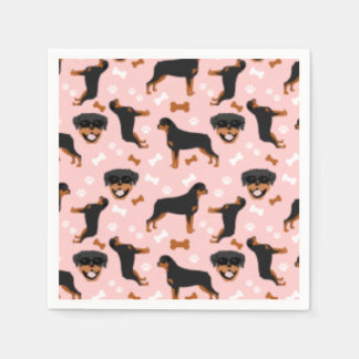Serviette En Papier Rotation Rotties Chien Motif Napkins
