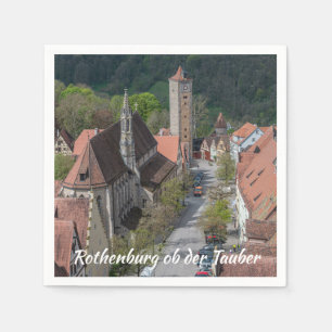 Serviette En Papier Rothenburg ob der tauber vieille ville d'en haut
