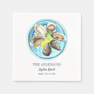 Serviette En Papier Rôti d'huître côtière Anniversaire Été