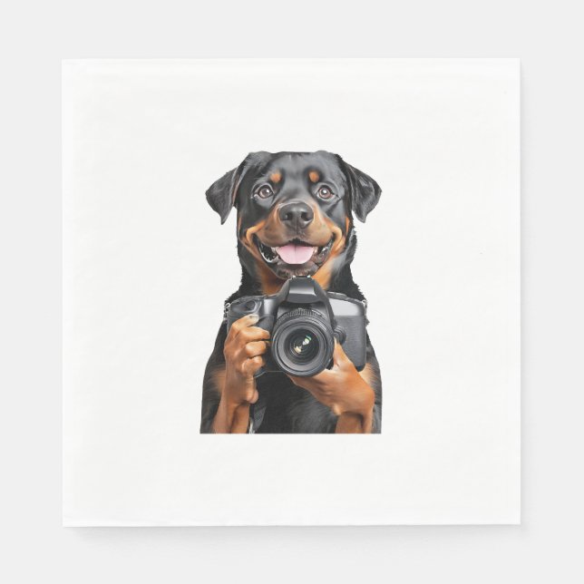 Serviette En Papier Rottweiler   (Devant)