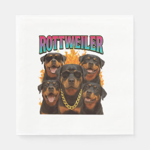 Serviette En Papier Rottweiler