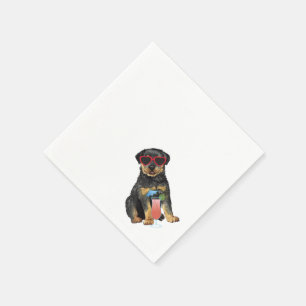 Serviette En Papier Rottweiler été