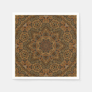Serviette En Papier Rouages Steampunk industriel vintage