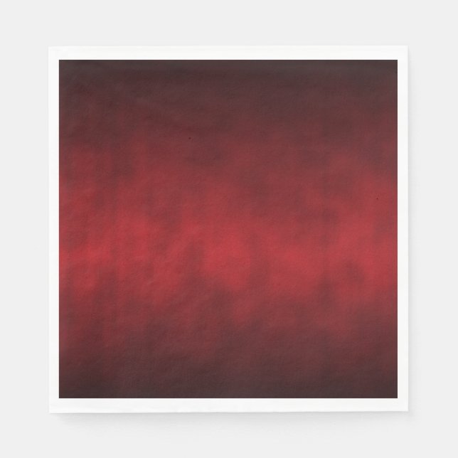 Serviette En Papier Rouge Artsy Gothique Ombre (Devant)