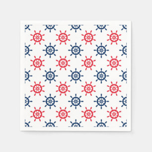 Serviette En Papier Rouge Blanc Bleu Marin Amusant Fête Patriotique