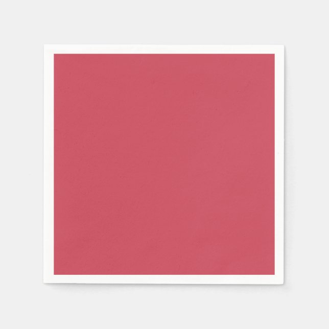 Serviette En Papier Rouge brique (couleur solide) (Devant)