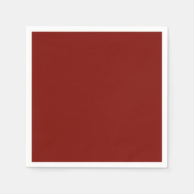 Serviette En Papier Rouge grange (couleur solide) (Devant)