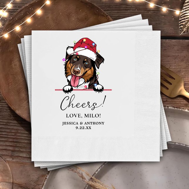 Serviette En Papier Rough Collie Chien Chefs Personnalisés Serviettes (Créateur téléchargé)