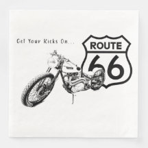 Serviette en papier Route 66